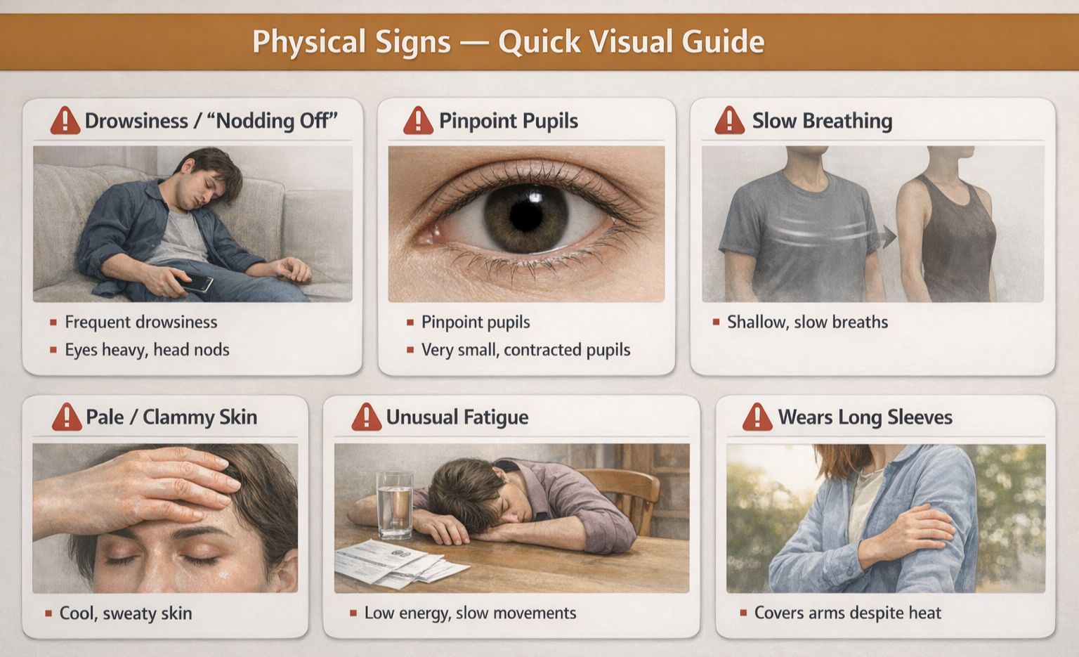 Common physical signs of Black Tar Heroin Use Common physical signs of Black Tar Heroin Use